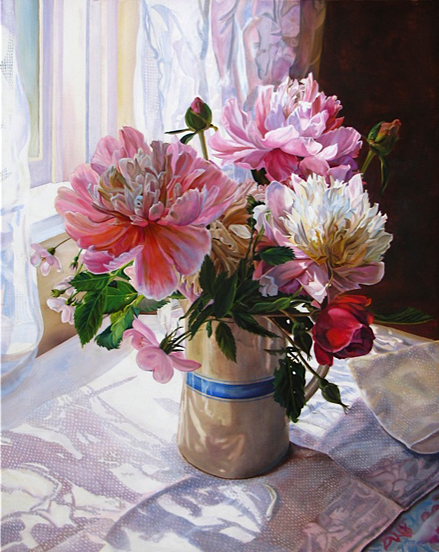 Peonies and Roses, Two